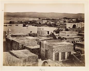 (MIDDLE EAST) Album with 74 photographs of Palestine, Lebanon, and Egypt.